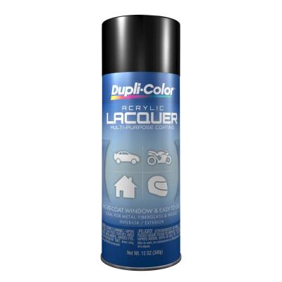 Duplicolor Paint - Dupli-Color Paint DAL1677 Premium Gloss Black Acrylic Lacquer Spray 12oz