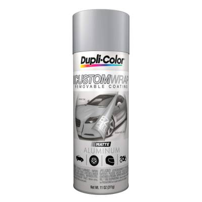 Duplicolor Paint - Dupli-Color Paint CWRC831 Custom Wrap Matte Aluminum Metallic Spray Paint