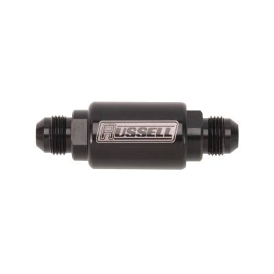 Russell - Russell 650613 8AN Male To 8AN Male Check Valve Black Anodized