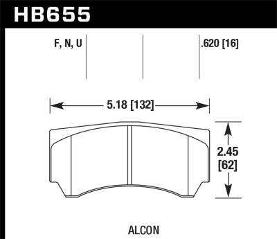Hawk Performance - Hawk Performance HB655B.620 HPS 5.0 High Performance Street Brake Pads