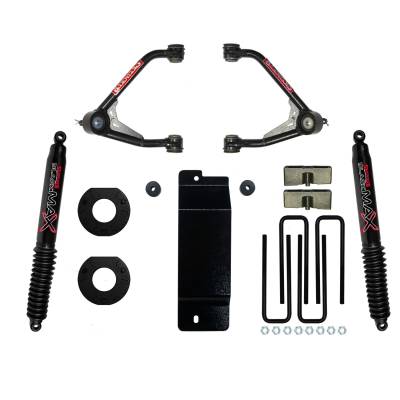 Skyjacker - Skyjacker C14350PB 3.5-4" Lift Kit w/Black Max for 14-16 Sierra/Silverado 1500