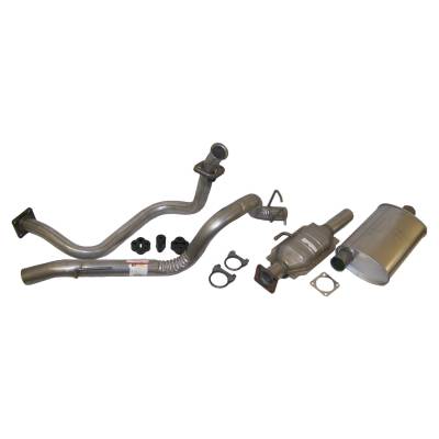 Crown Automotive Jeep Replacement - Crown Automotive 52001720K Exhaust Kit for Jeep Wrangler YJ