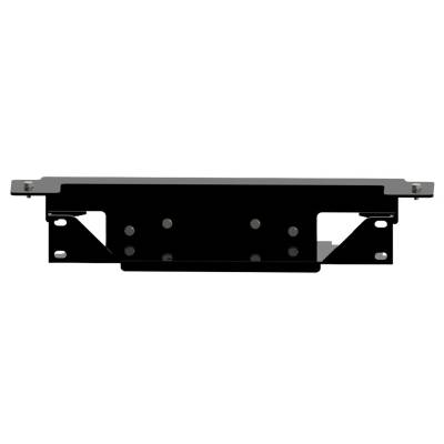 Rugged Ridge - Rugged Ridge Spartacus Bumper Winch Mount Plate Black for Wrangler JK 11543.13
