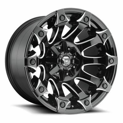 Fuel 1PC - Fuel Off Road D57820202647 D578 BATTLE AXE 20x12 5x4.5/5.0 -44mm Black/Milled