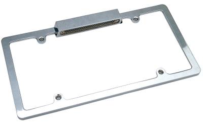 Trans-Dapt Performance - Trans-Dapt 6967 License Plate Frame Deluxe w/Light Chrome
