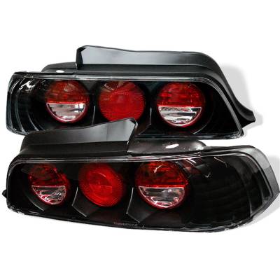Spyder Auto - Spyder Auto 5005274 Black/Clear Euro Style Taillights for 97-01 Honda Prelude