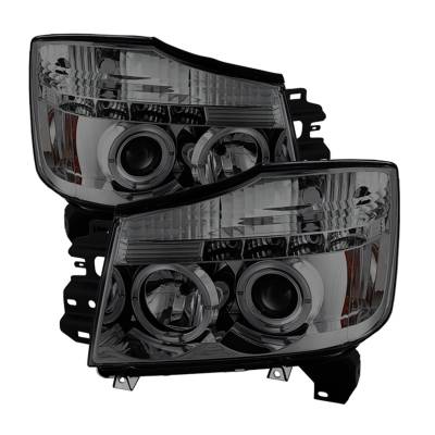 Spyder Auto - Spyder Auto 5033963 LED Halo Projector Headlights Chrome/Smoked