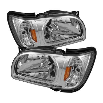 xTune Auto - xTune Auto 5056344 Chrome/Clear Crystal Headlights