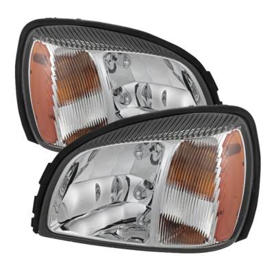 xTune Auto - xTune Auto 5079817 Chrome/Clear Crystal Headlights