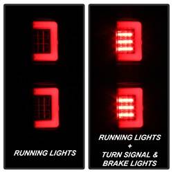 Spyder Auto - Spyder Auto 5084200 Black LED Light Bar Taillights for 09-14 Ford F150