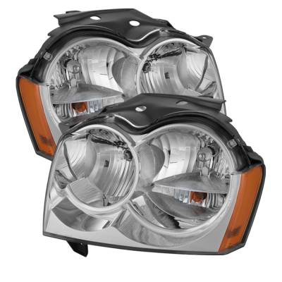 xTune Auto - xTune Auto 9023255 Chrome/Clear Crystal Headlights