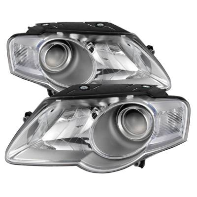 xTune Auto - xTune Auto 9025570 Projector Style Headlights Chrome/Clear