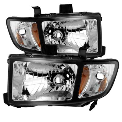 xTune Auto - xTune Auto 9025495 Crystal Headlights Black/Clear for 06-13 Honda Ridgeline