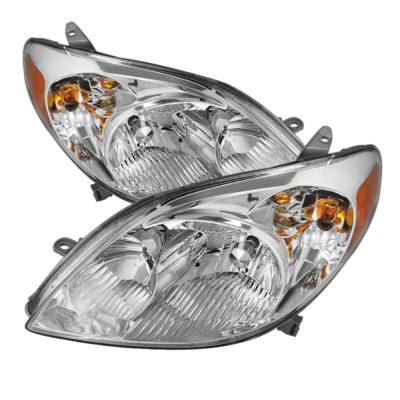 xTune Auto - xTune Auto 9023729 Chrome/Clear Crystal Headlights