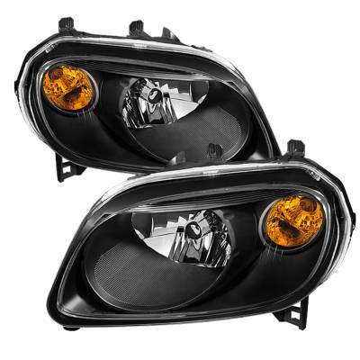 xTune Auto - xTune Auto 9023828 Crystal Headlights Black/Clear