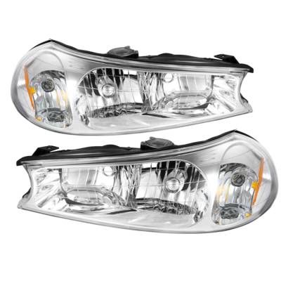 xTune Auto - xTune Auto 9025396 Chrome/Clear Crystal Headlights