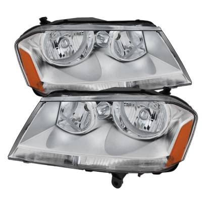 xTune Auto - xTune Auto 9025303 Chrome/Clear Crystal Headlights