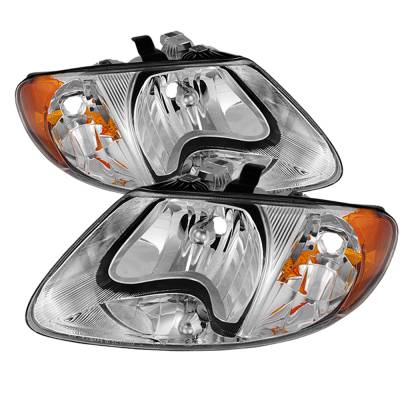 xTune Auto - xTune Auto 9024894 Chrome/Clear Crystal Headlights
