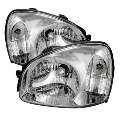 xTune Auto - xTune Auto 9024832 Chrome/Clear Crystal Headlights