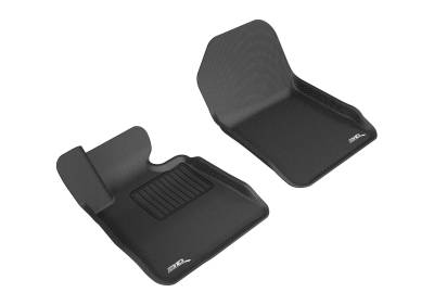 3D MAXpider - MAXpider L1BM02411509 Kagu Floor Mat Front Black 07-13 BMW 3 Series Convertible