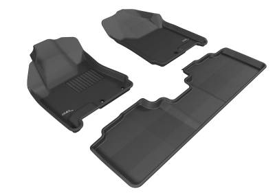 3D MAXpider - MAXpider L1CD00801509 Kagu Floor Mat Front Rear Black Cadillac SRX