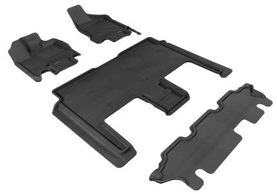 3D MAXpider - MAXpider L1DG01601509 Kagu Floor Mat Front Rear Black for Grand Caravan