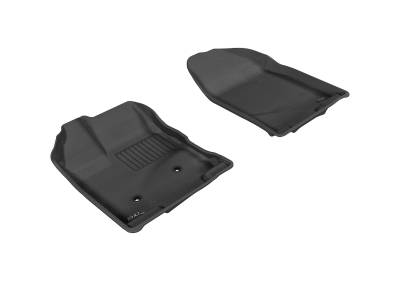 3D MAXpider - MAXpider L1FR02011509 Kagu Floor Mat Front Black Ford Edge