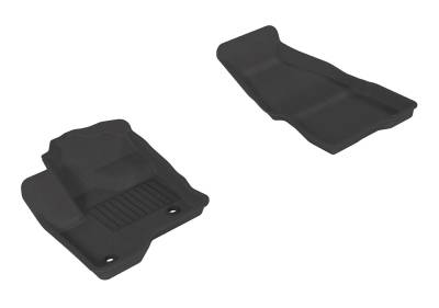 3D MAXpider - MAXpider L1FR02111509 Kagu Floor Mat Front Black Ford Flex