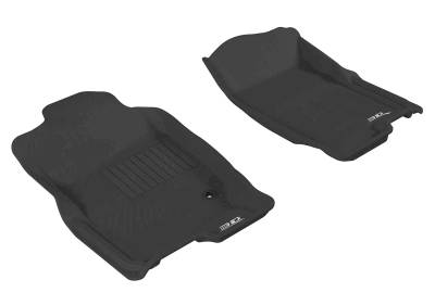 3D MAXpider - MAXpider L1FR03511509 Kagu Floor Mat Front Black for 06-10 Ford Explorer