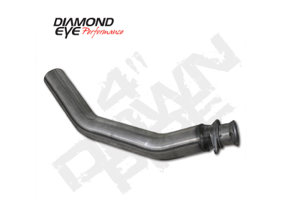 Diamond Eye Performance - Diamond Eye 261001 Downpipe 4" 409 Stainless Steel 94-02 Dodge for 5.9L Cummins