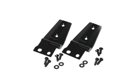 Kentrol - Kentrol 50572 Powdercoat Black Hood Hinge Pair for 07-18 Jeep Wrangler JK