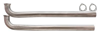 Pypes Performance Exhaust - Pypes DGA20S33 Stainless Steel Downpipes w/HO-RA 3 Bolt for 64-67 Pontiac