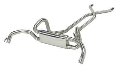 Pypes Performance Exhaust - Pypes SGF70S 2.5" Street Pro Exhaust Kit w/X-Pipe for 67-74 Camaro/Firebird