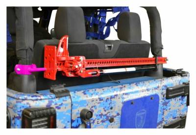 Steinjager - Steinjager High Lift Jack Roll Bar Mount Hot Pink for Jeep JK 2DR J0047606