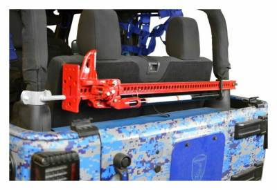 Steinjager - Steinjager High Lift Jack Roll Bar Mount Cloud White for Jeep JK 2DR J0047603