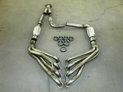 Stainless Works - Stainless Works CT9902 Chevy/GMC Truck 1999-02 Headers 4WD w/Converters