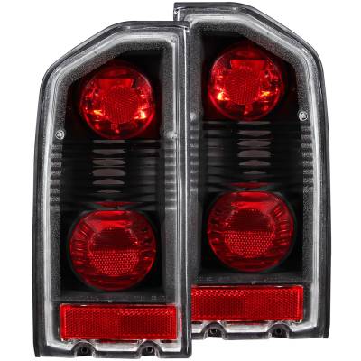 Anzo USA - Anzo USA 211134 Black Euro Clear Lens Taillight Set for 89-98 Suzuki Sidekick