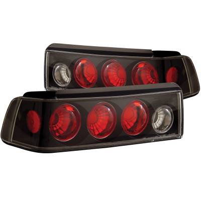 Anzo USA - Anzo USA 221053 Black Euro Clear Lens Taillight Set for 88-91 Civic Hatchback
