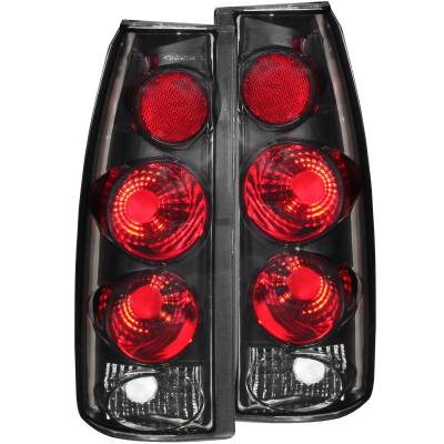 Anzo USA - Anzo USA 211154 Chrome Euro Smoked Lens Taillight Set for GM C/K Trucks/Suvs