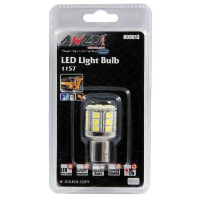 Anzo USA - Anzo USA White 1157 LED Taillight Bulb Each 28 LEDs 1.75" Tall 809013