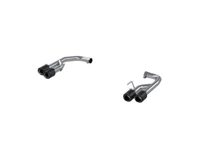 MBRP Exhaust - MBRP Exhaust S72113CF 2.5" Axle-Back Dual Rear Exit T304 Quad CF Tips