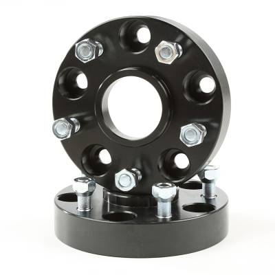 Rugged Ridge - Rugged Ridge 15201.14 Wheel Spacer Kit 1.25" Black 5x5 99-04 Jeep Grand Cherokee
