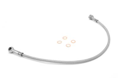 Rugged Ridge - Rugged Ridge 16734.05 Brake Hose Kit Front Stainless Steel 76-81 Jeep CJ5/CJ7/CJ