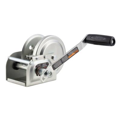 CURT - Hand-Crank Brake Winch 1000 lbs 4.21 Gear Ratio 7" Handle