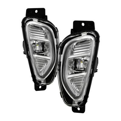 Spyder Auto - Spyder Auto 9051074 OEM Style LED Fog Lights w/Switch Clear for 20-22 Escape