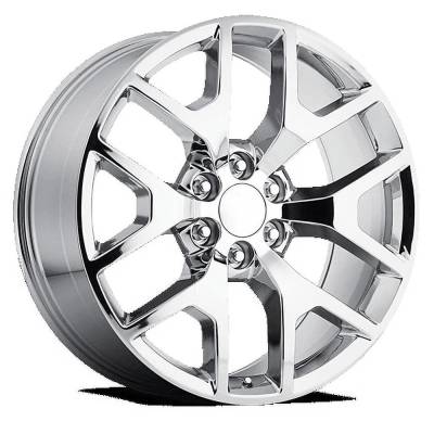 REV Wheels - REV Wheels 586C-2408332 586C 24x10 6x5.5 32mm Chrome