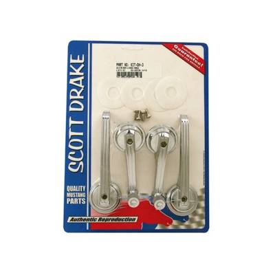 Scott Drake - Scott Drake Kit DH-3 65-67 Ford Mustang Door Interior Trim Panel Set