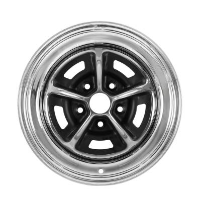 Scott Drake - Scott Drake Magnum 500 15x8 5x4.5 0mm Black/Chrome D1ZZ-1007-CR