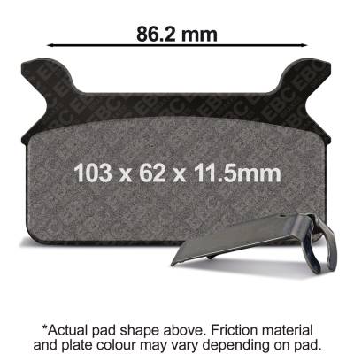 EBC Motorcycle Brakes - EBC Motorcycle Brakes FA201 EBC Motorcycle Brakes FA201 Organic FA Series Pads