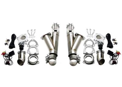 Granatelli Motor Sports - Granatelli MS 302525K Electronic Exhaust Cutout Systems Stainless Steel Slip-Fit